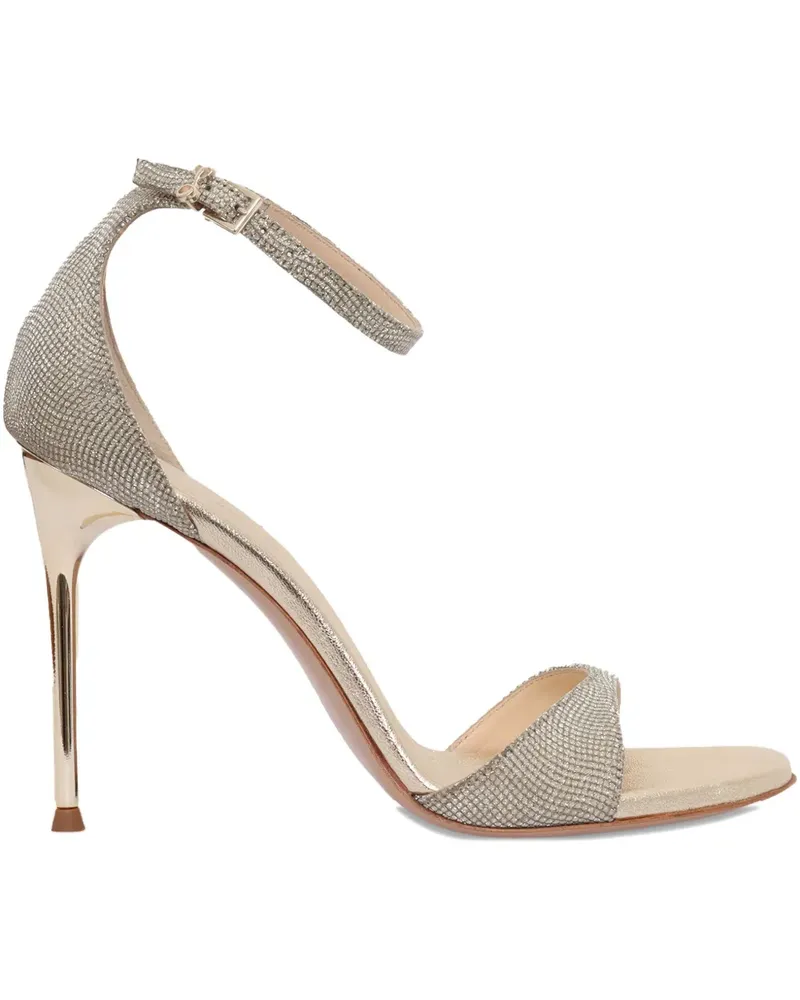 Sergio Levantesi Riemensandalen 100mm - Grau Grau