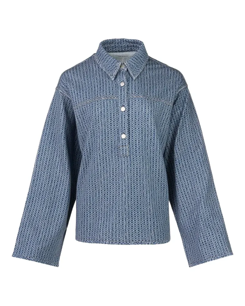 Rag & Bone Miramar Frottee-Hemd - Blau Blau