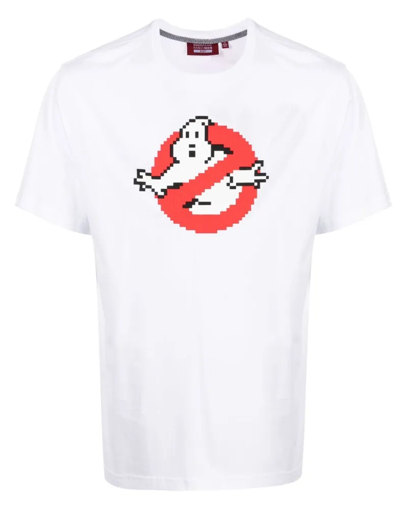 Mostly Heard Rarely Seen T-Shirt mit Ghost Catcher-Print Weiß