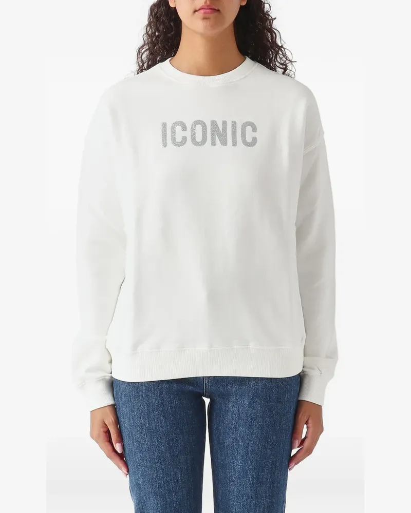 MC2 Saint Barth glitter-detail sweatshirt - Weiß Weiß