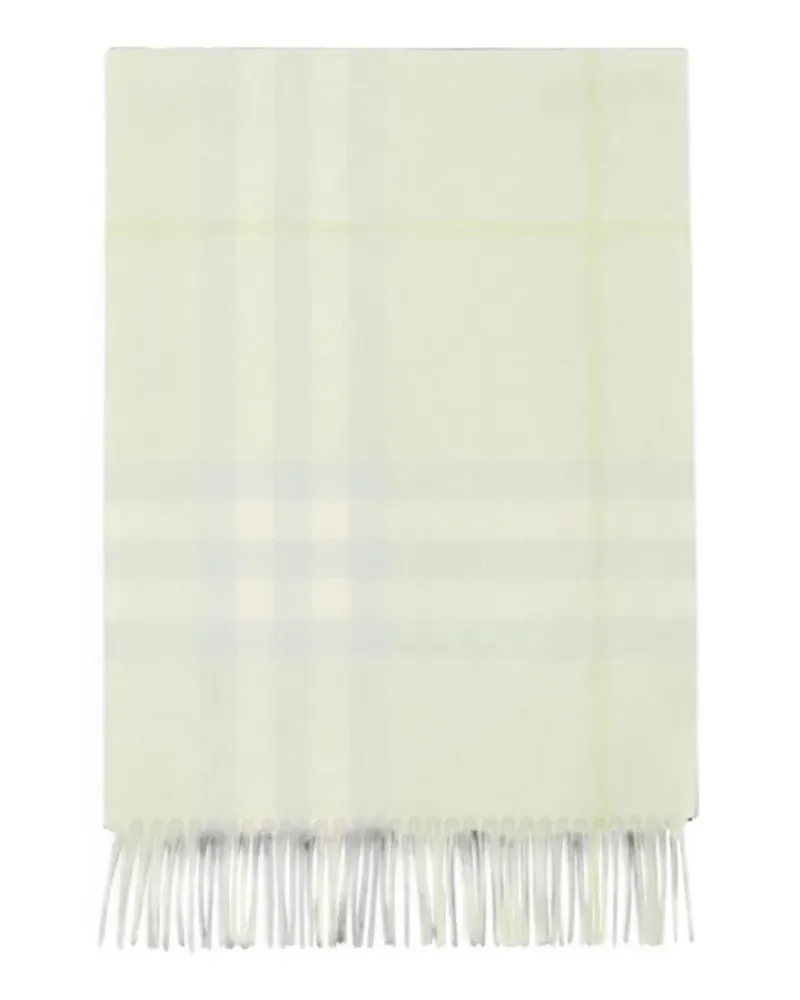 Burberry Check cashmere scarf - Grün Grün