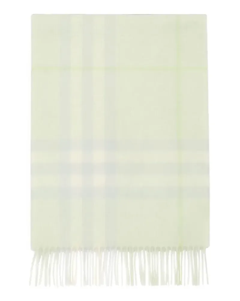 Burberry Schal aus Kaschmir mit Check - Grün Grün