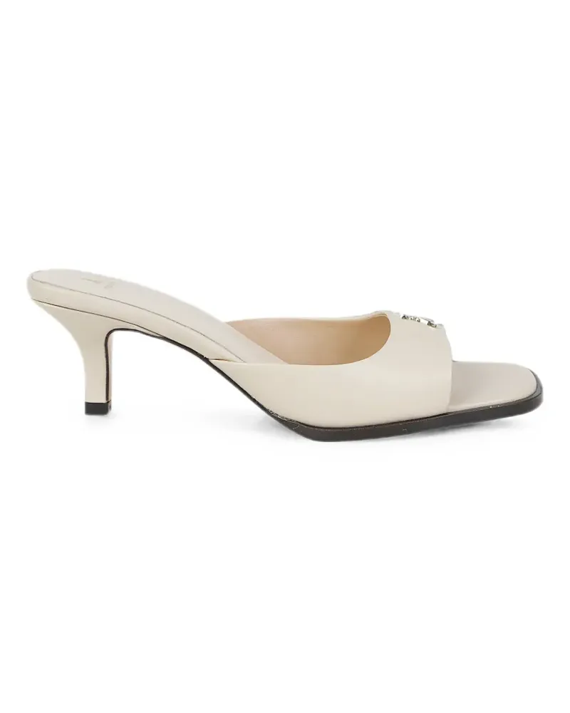 Patrizia Pepe logo-plaque sandals - Nude Nude