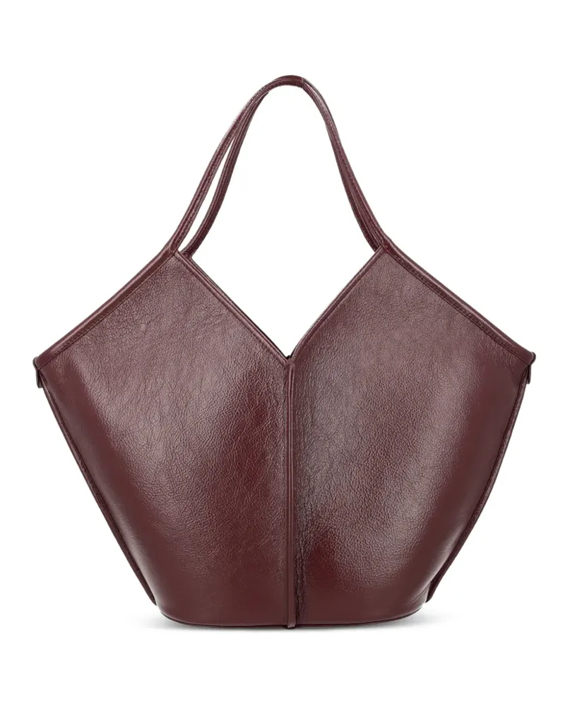 HEREU Calella Tote Bag mit Distressed-Henkel - Braun Braun