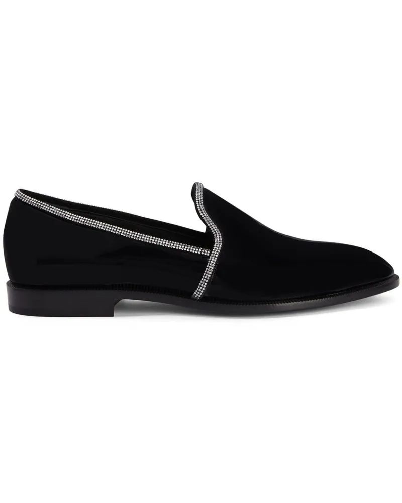 Giuseppe Zanotti Ariees Loafer mit Kristallen - Schwarz Schwarz