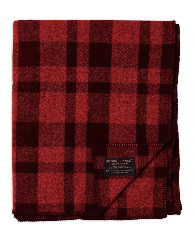 Filson Mackinaw Wolldecke (203cm x 150cm) - Rot Rot