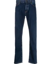 MOORER Dunkle Straight-Leg-Jeans Blau