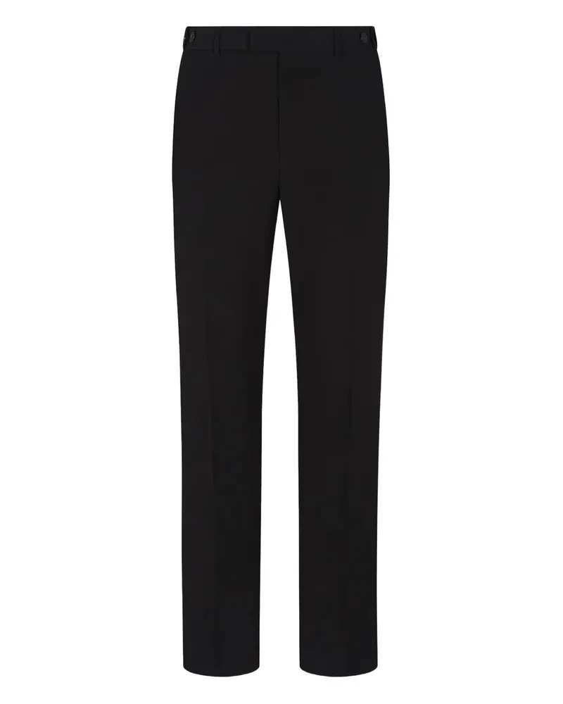 Emporio Armani Hose mit Gürtelschlaufen-Riemen - Schwarz Schwarz