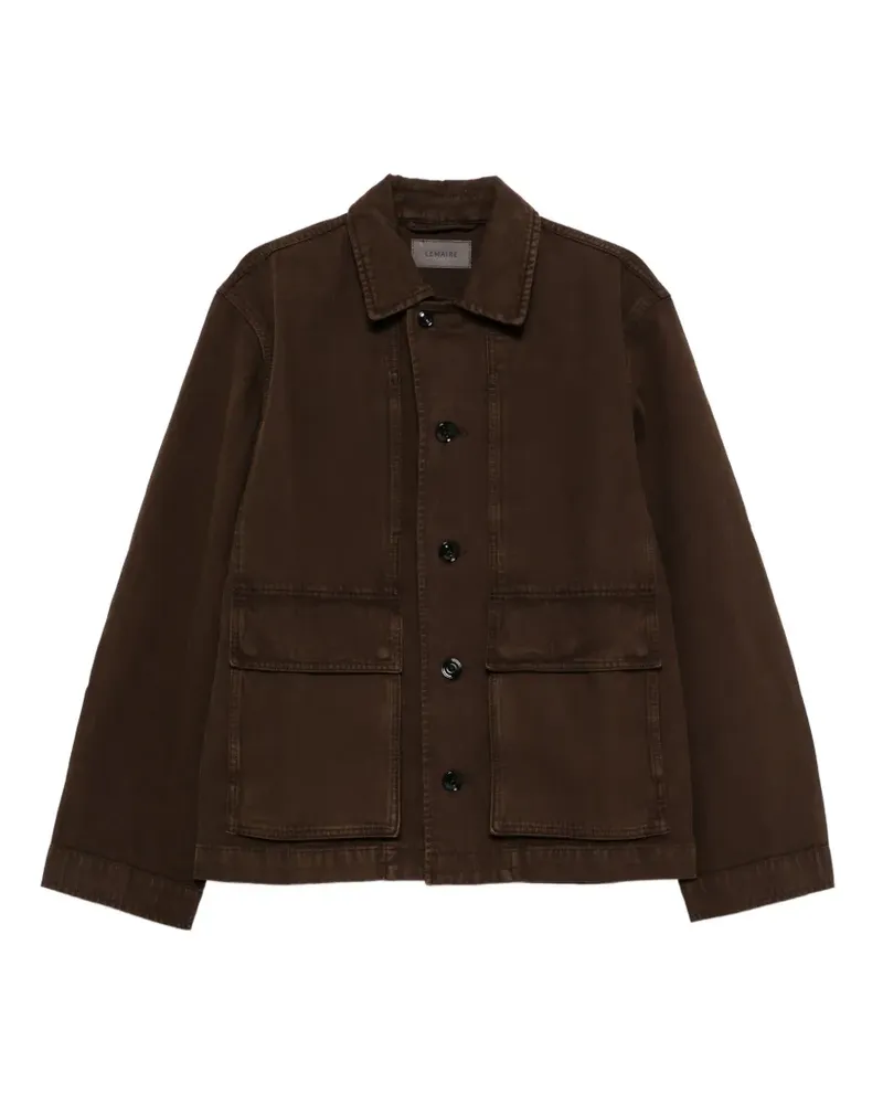 Christophe Lemaire Jeansjacke mit Knopfverschluss - Braun Braun