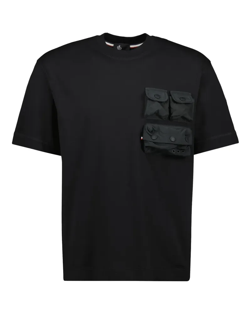 Moncler T-Shirt mit mehreren Taschen - Schwarz Schwarz