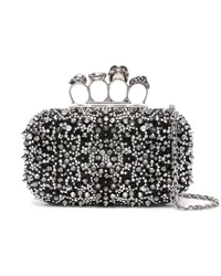 Alexander McQueen Knuckle Clutch Schwarz