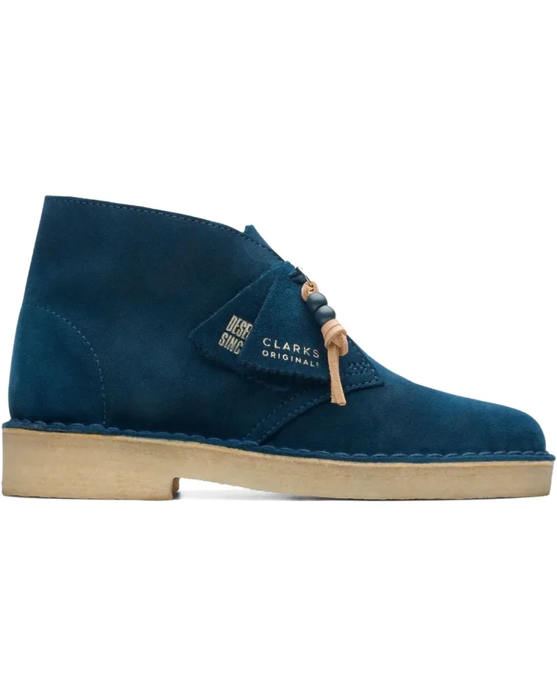 Clarks Deep Blue Wildlederstiefel - Blau Blau