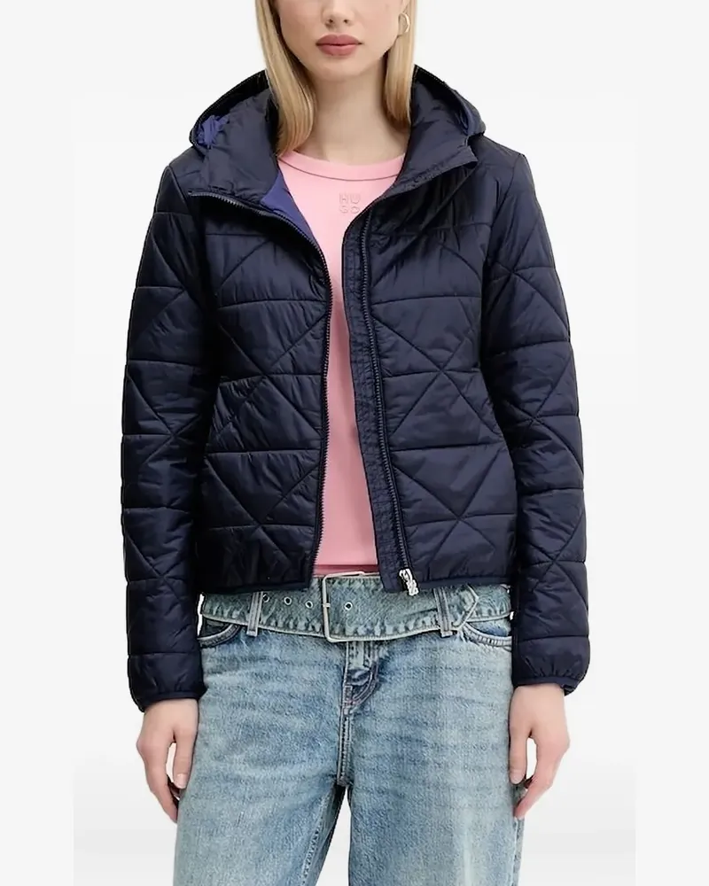 HUGO BOSS Gesteppte Kapuzenjacke - Blau Blau