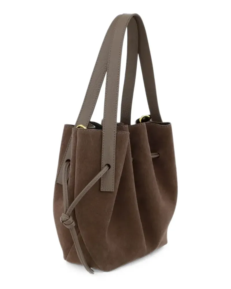 YUZEFI mini Scallop tote bag - Braun Braun