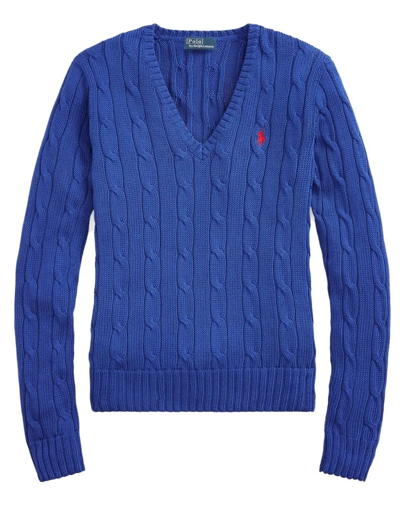 Ralph Lauren Pullover mit Zopfmuster - Blau Blau
