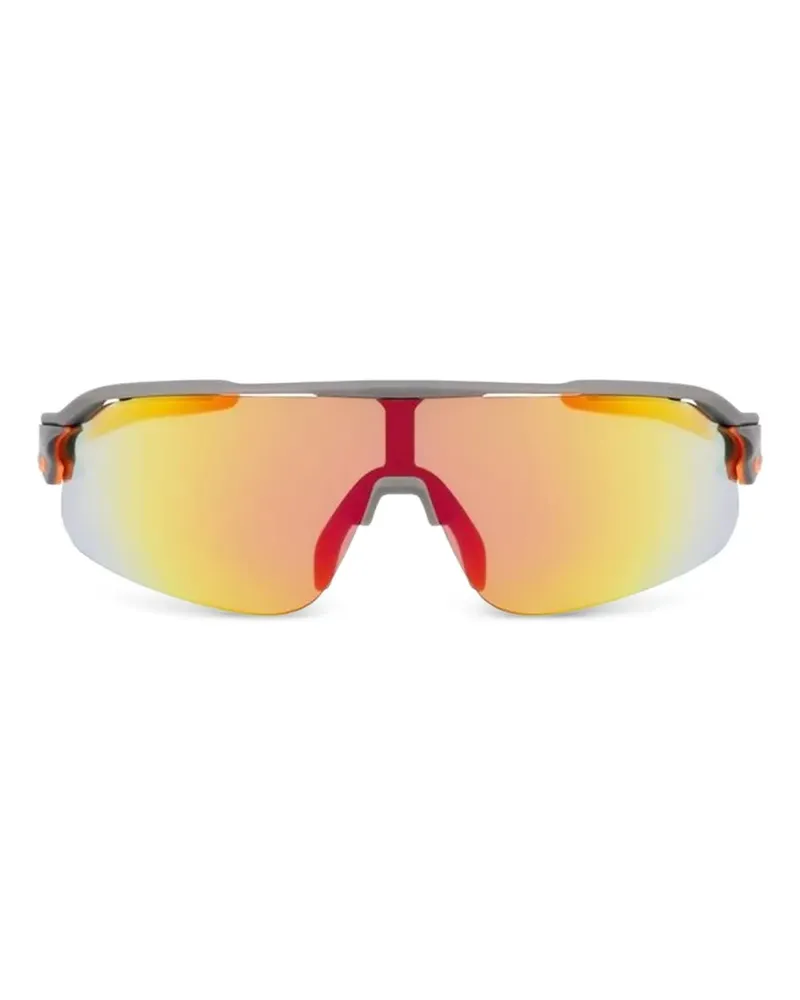 Nike Flyfree Sonnenbrille mit Shield-Gestell - Grau Grau