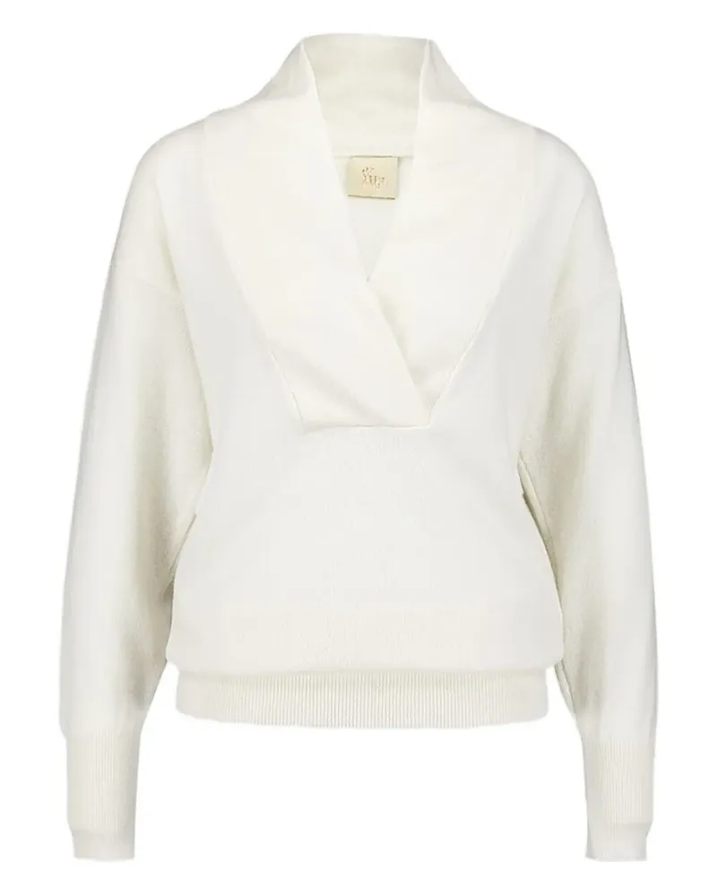 PAULA Talassa Pullover mit V-Ausschnitt - Weiß Weiß