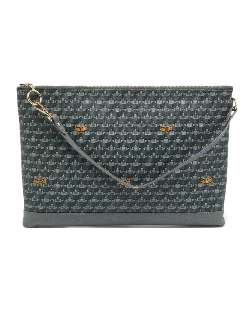 Fauré Le Page 33 scale-pattern clutch bag - Grau Grau