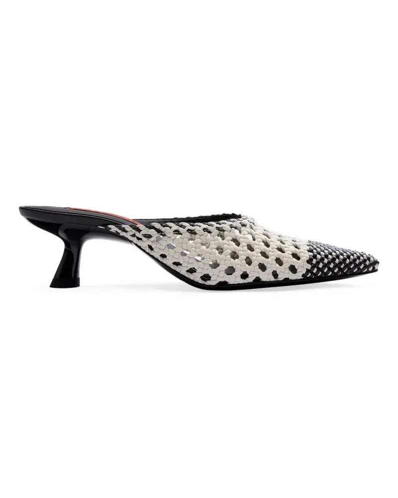 Simon Miller Gala woven heeled mules - Schwarz Schwarz