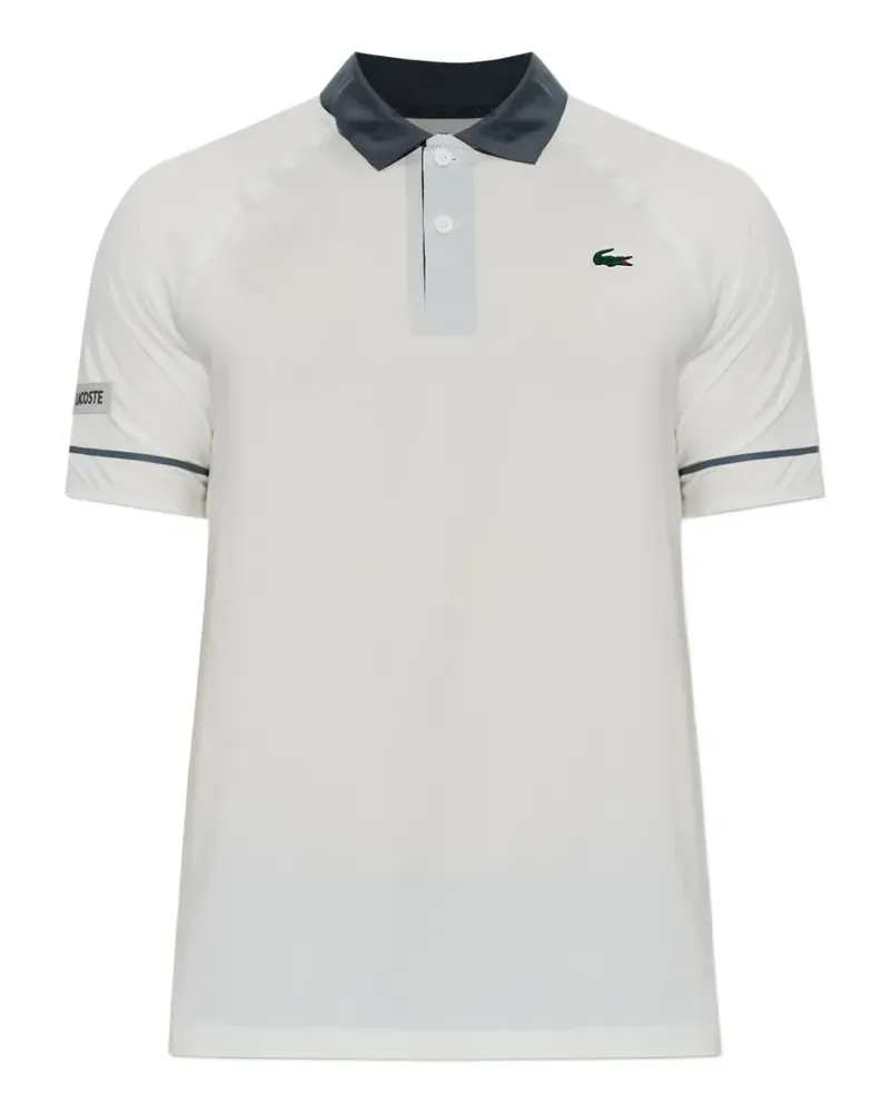Lacoste x Novak Djokovic T-Shirt mit Logo - Weiß Weiß