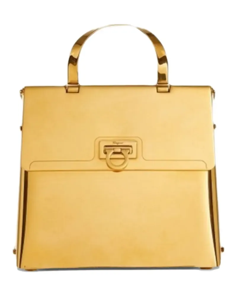 Ferragamo Kleine Trifolio Handtasche - Gold Gold