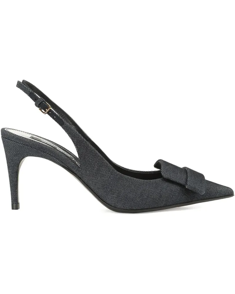 Sergio Rossi Slingback-Pumps 75mm - Blau Blau