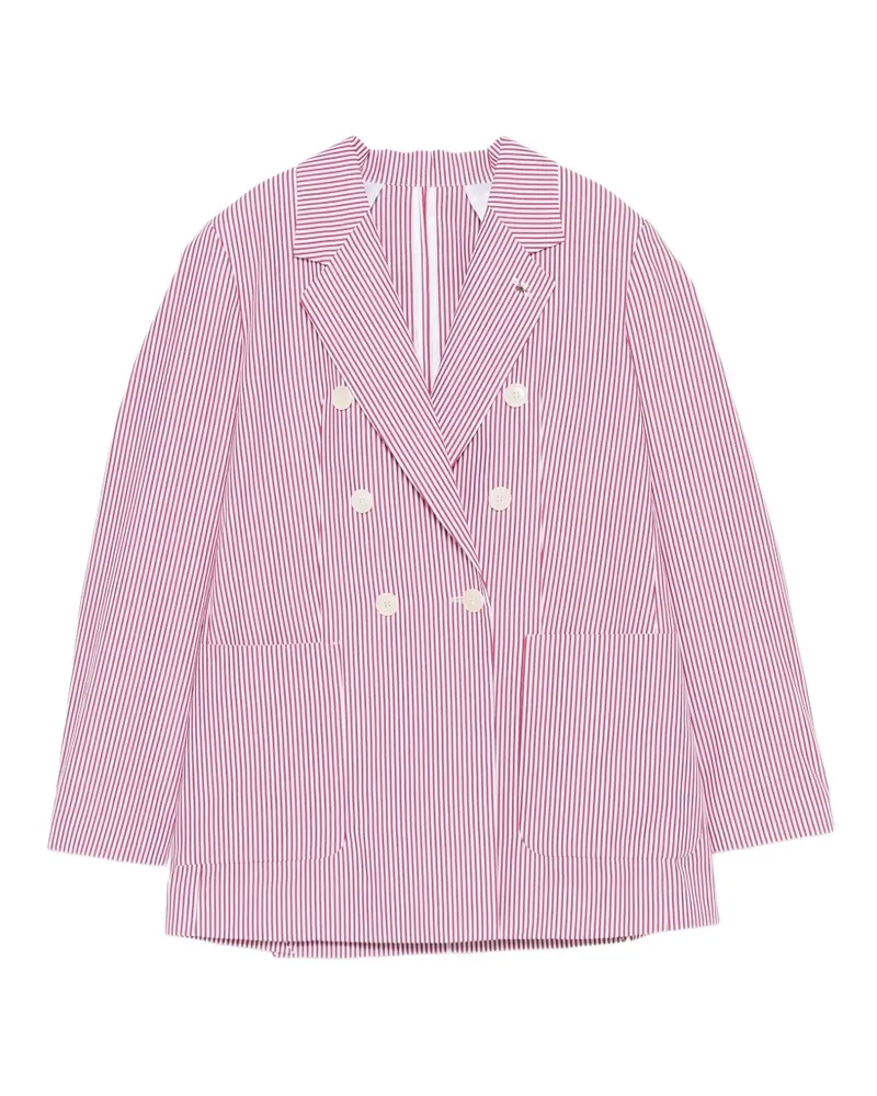 Manuel Ritz striped double-breasted jacket - Rot Rot