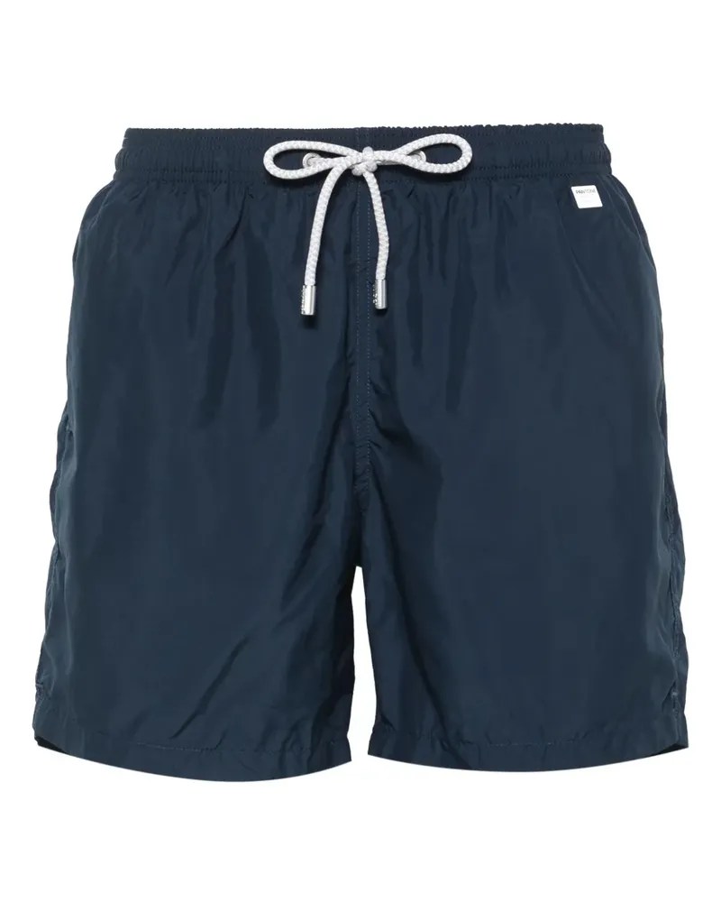 MC2 Saint Barth Badeshorts mit Logo-Patch - Blau Blau