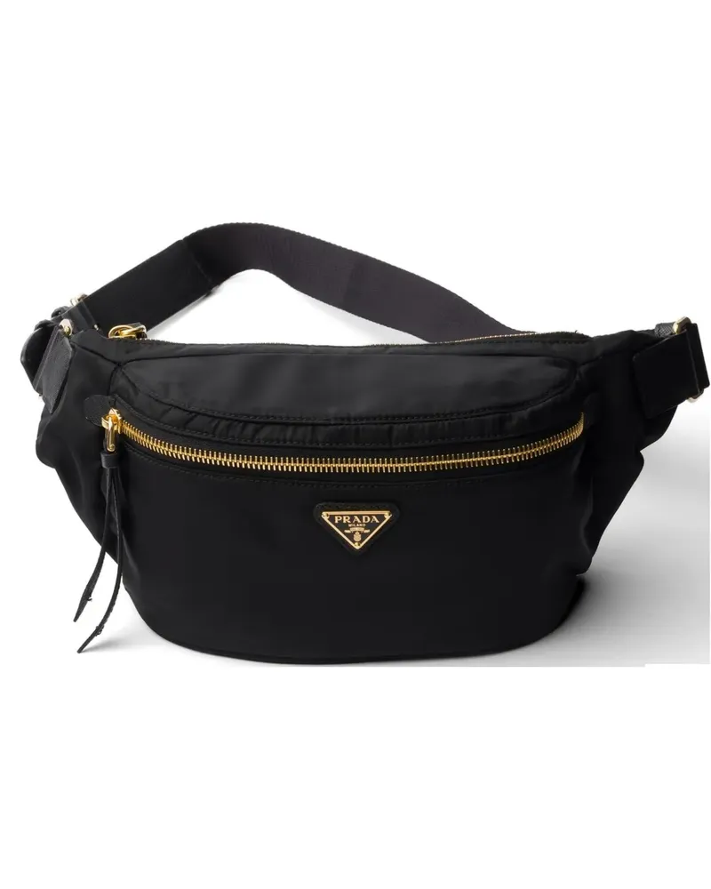 Prada Re-Nylon and Saffiano leather belt bag - Schwarz Schwarz