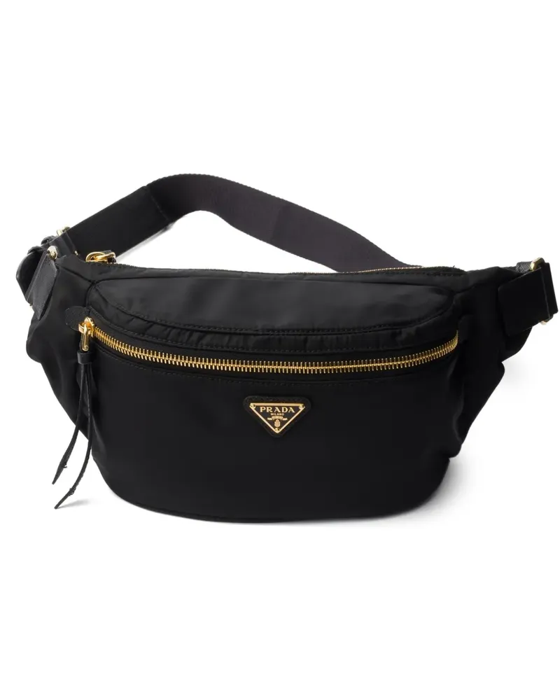 Prada Re-Nylon and Saffiano leather belt bag - Schwarz Schwarz