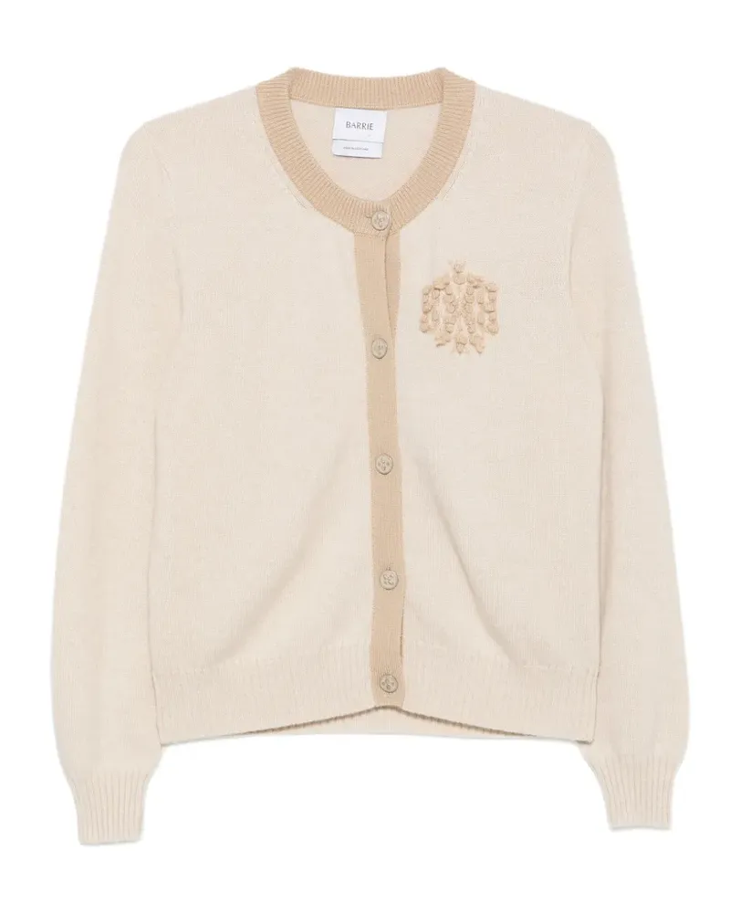 Barrie Thistle League Cardigan mit Logo - Nude Nude
