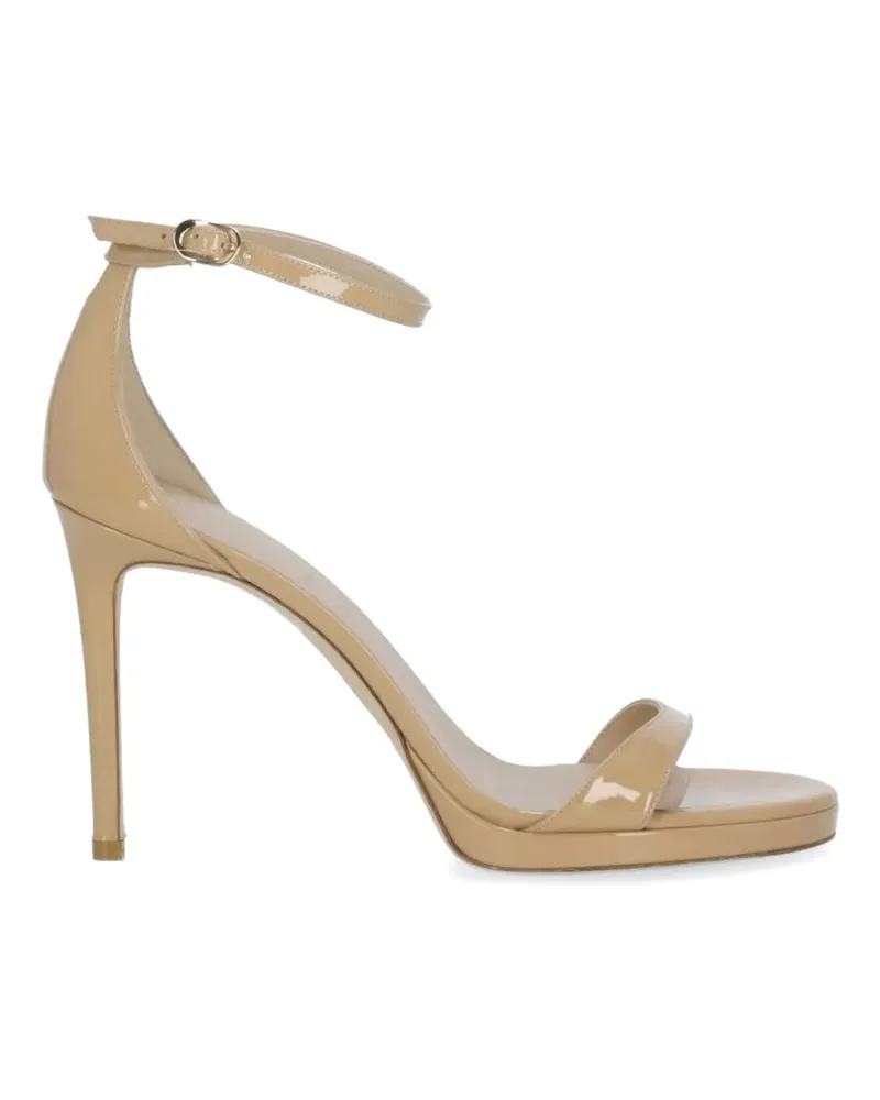 Stuart Weitzman Nudist Disco Sandalen mit Plateau - Nude Nude