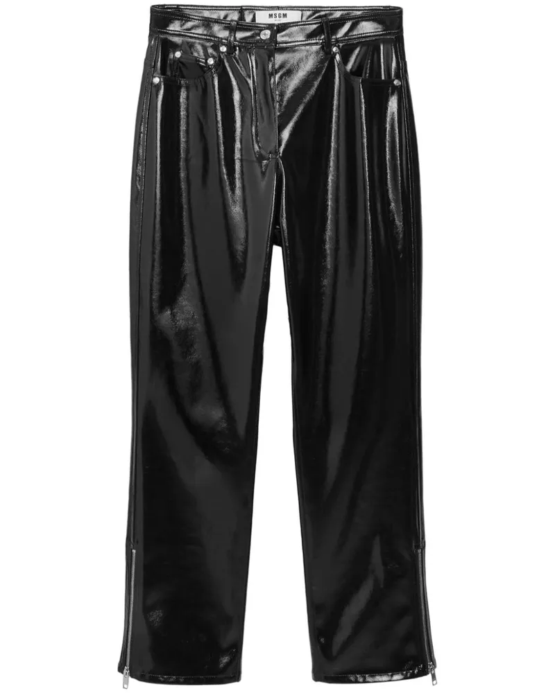 MSGM Tapered-Hose mit tiefem Schritt - Schwarz Schwarz