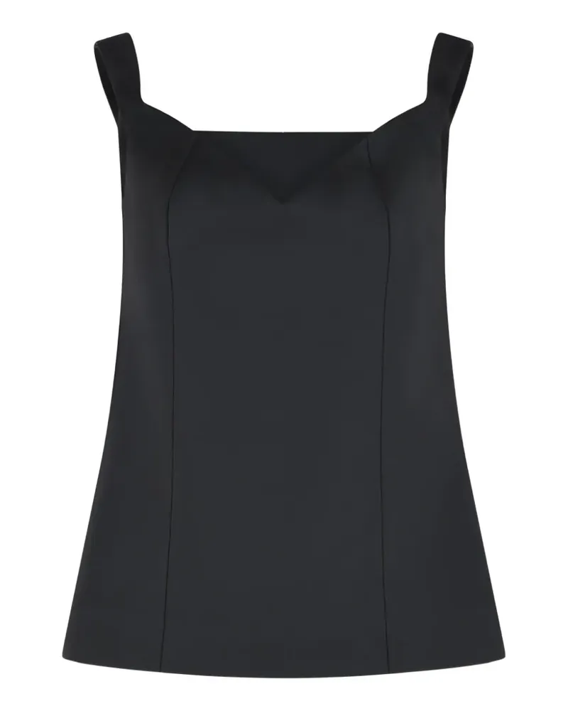 Róhe Schulterfreie Bluse - Schwarz Schwarz