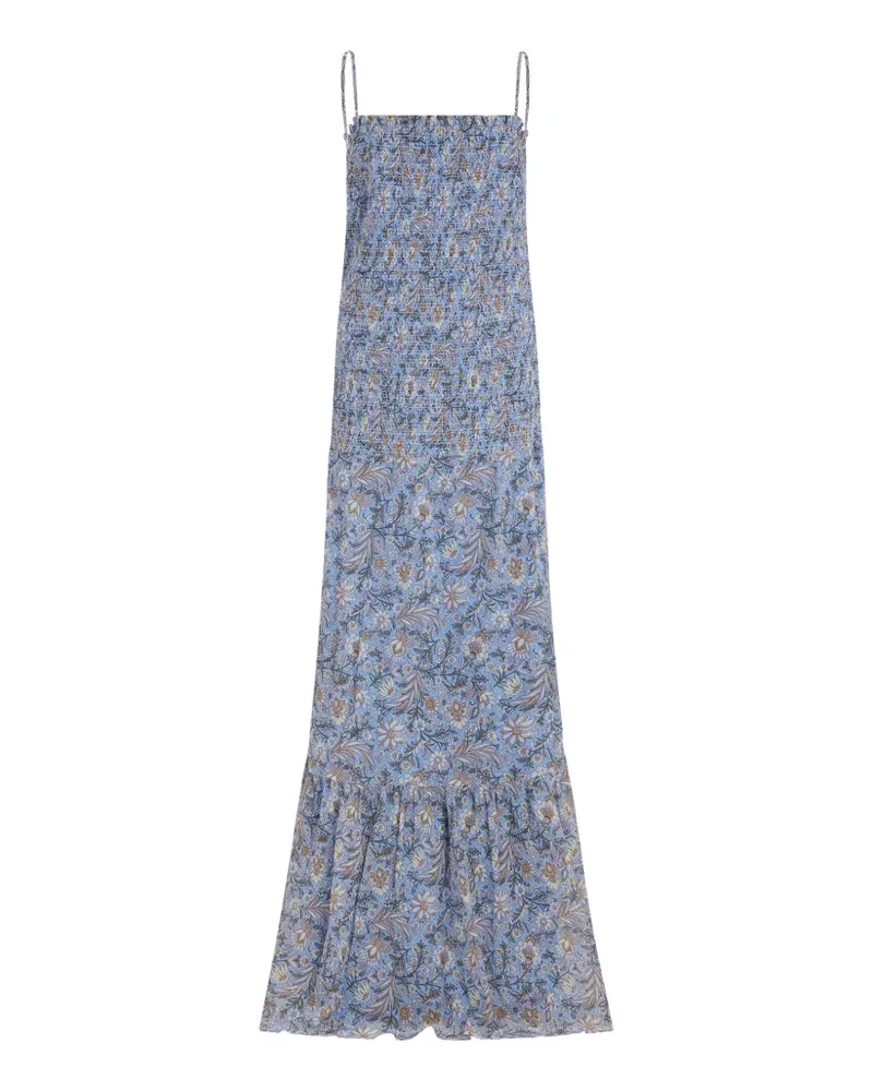 Veronica Beard Clem smocked dress - Blau Blau