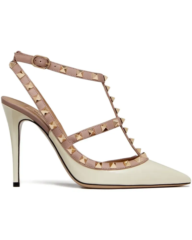 Valentino Garavani Rockstud Caged Pumps 100mm - Weiß Weiß