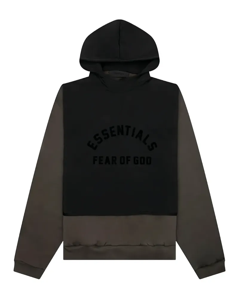 Fear of God hooded colour-block shirt - Braun Braun