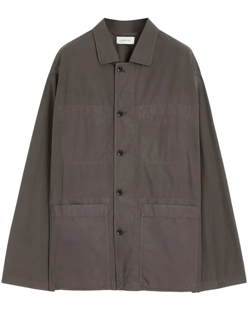 Christophe Lemaire Workwear Hemdjacke - Braun Braun