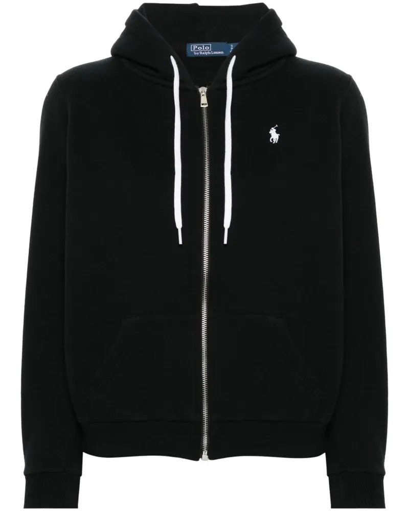 Ralph Lauren Kapuzenjacke mit Polo Pony - Schwarz Schwarz
