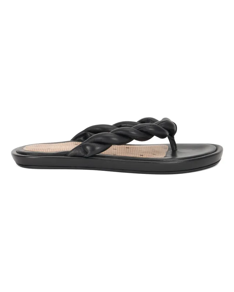 Valentino Garavani Flip-Flops mit geflochtenen Riemen - Schwarz Schwarz