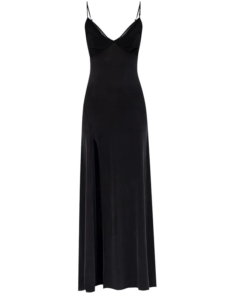 Versace Jeans Kleid mit Spaghettiträgern - Schwarz Schwarz