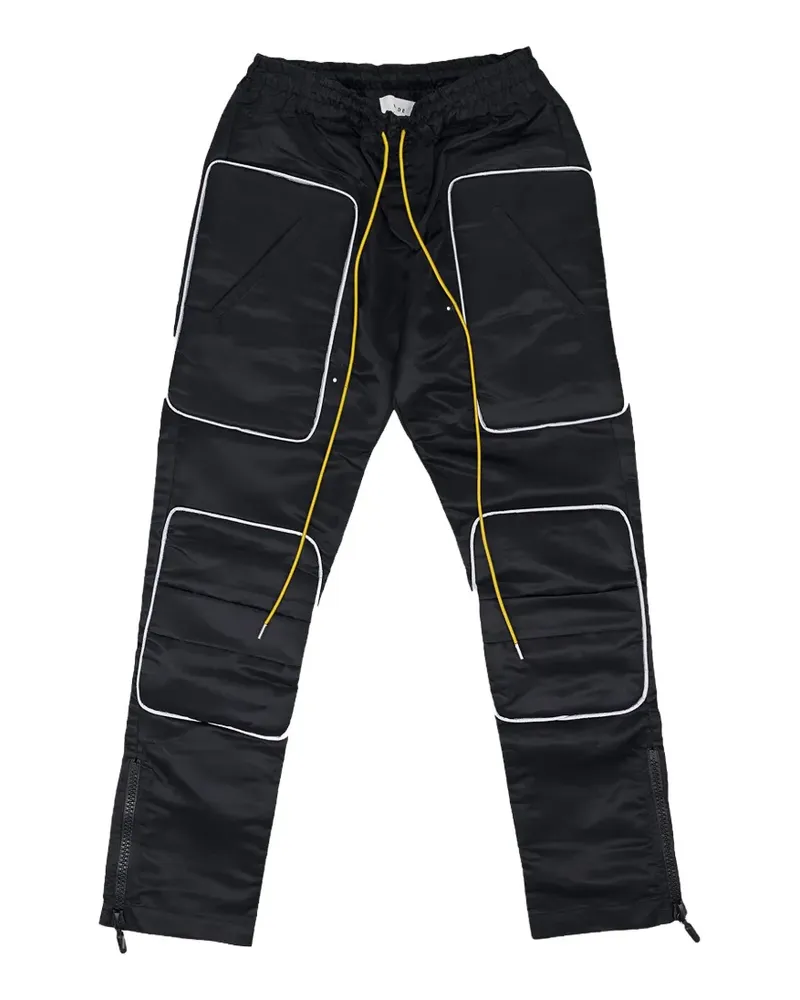 RHUDE Racer Moto Hose - Schwarz Schwarz