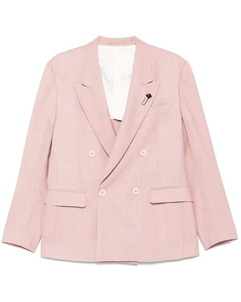 LARDINI Doppelreihiges Sakko Rosa