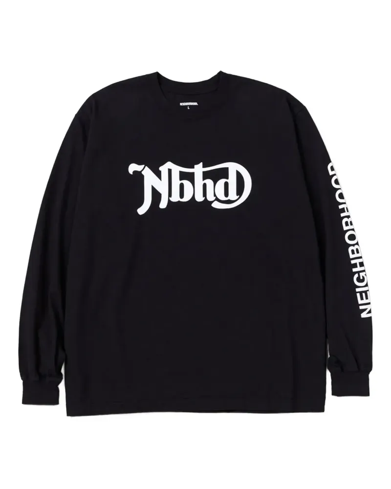 Neighborhood Sweatshirt mit rundem Auschnitt - Schwarz Schwarz
