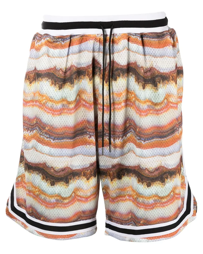 John Elliott + Co Shorts mit Batikmuster - Orange Orange