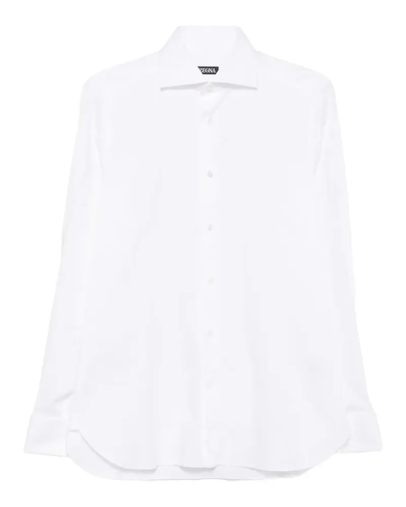 Ermenegildo Zegna Klassisches Hemd - Weiß Weiß