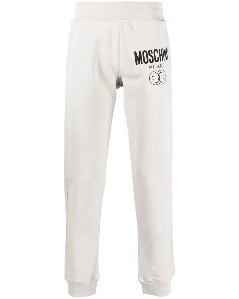 Moschino Jogginghose mit Smiley-Print - Grau Grau