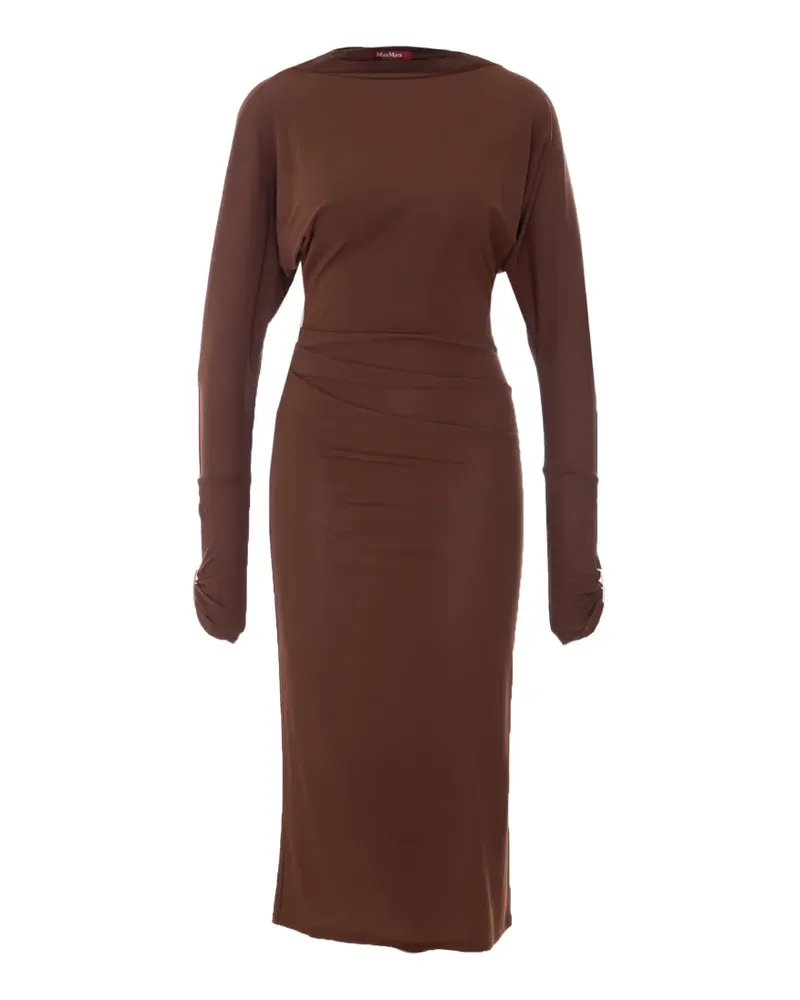 Max Mara ruched boat-neck dress - Braun Braun