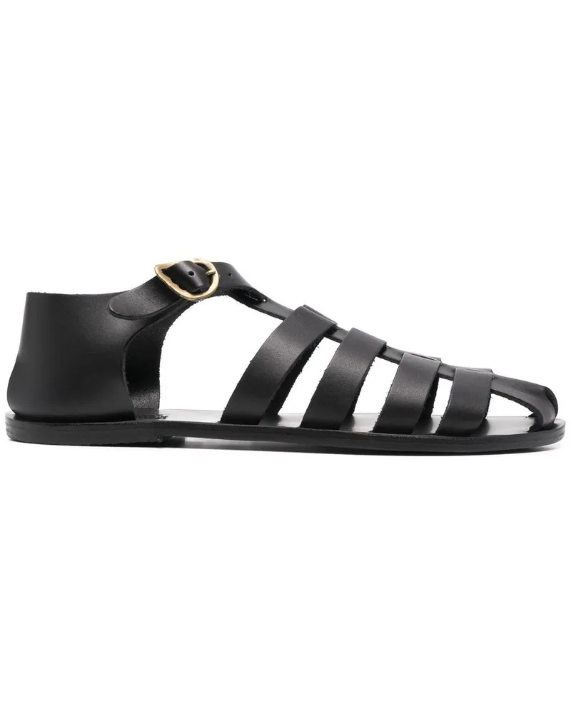 Ancient Greek Sandals Homer Römersandalen - Schwarz Schwarz