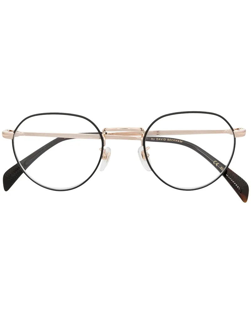 EYEWEAR by DAVID BECKHAM Brille mit ovalem Gestell - Schwarz Schwarz